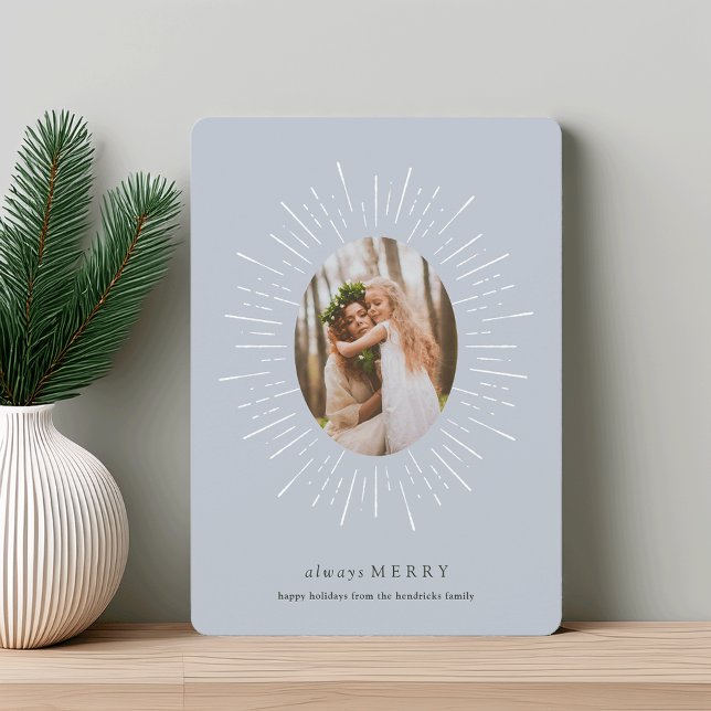 Tarjeta fotográfica Radiant Wish Holiday | Niebla (Subido por el creador)