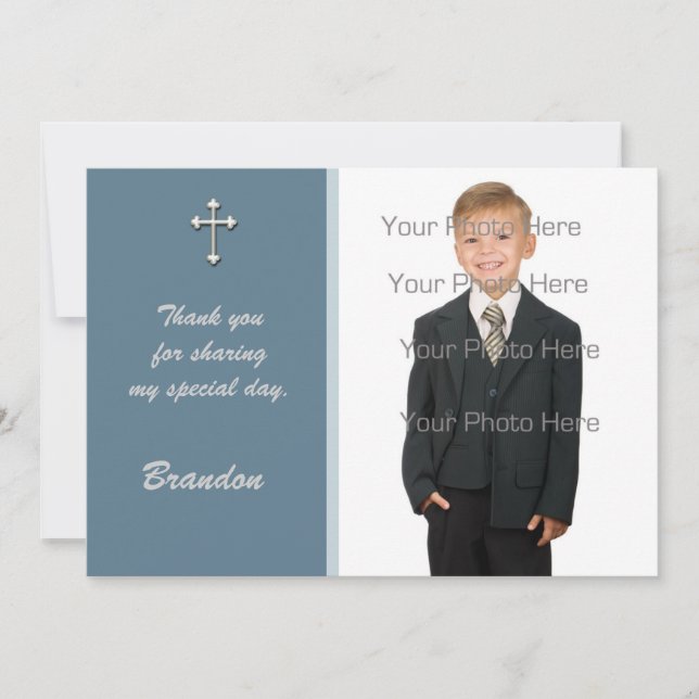 Tarjeta fotográfica religiosa de la Cruz Blanca Az (Anverso)