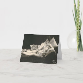 Tarjeta fotográfica Risque en francés