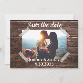 Tarjeta fotográfica rusa para guardar la fecha