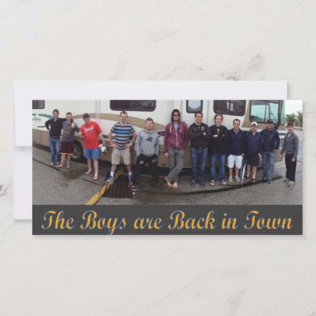 Tarjeta fotográfica RV Derby Trip (Anverso)