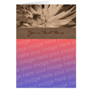 Tarjeta fotográfica Sepia Dahlia