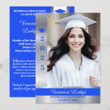 Tarjeta fotográfica Shimmer Shine Graduation Invit