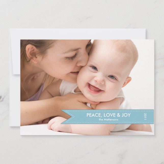 Tarjeta fotográfica simple de pancarta (Anverso)