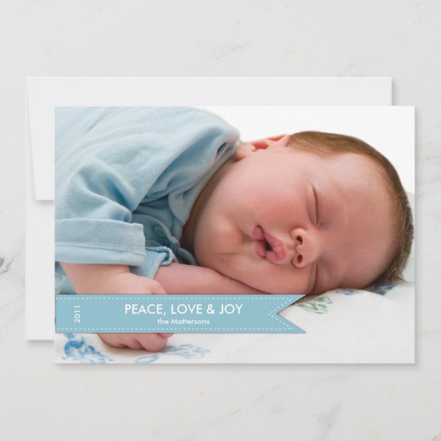 Tarjeta fotográfica simple de pancarta (Anverso)