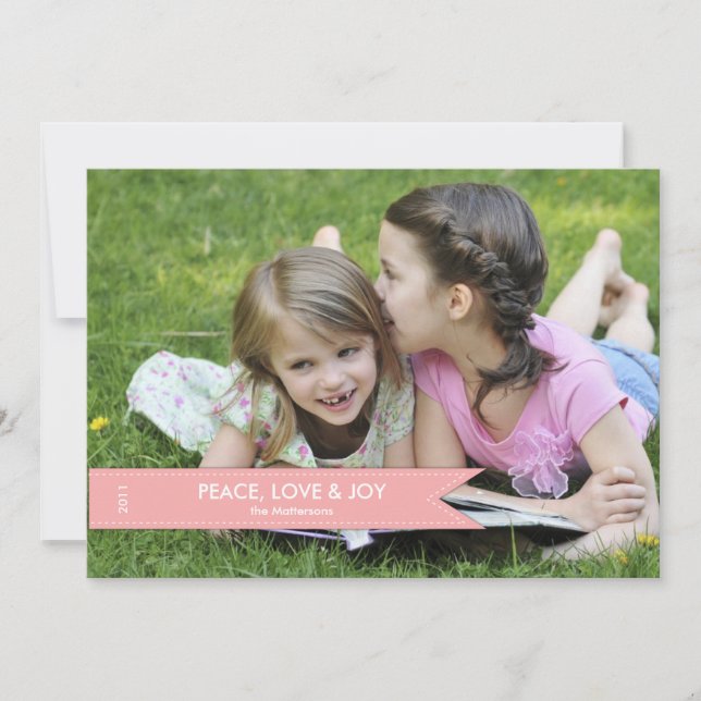 Tarjeta fotográfica simple de pancarta (Anverso)