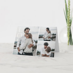 Tarjeta fotográfica simple El día de San Valentín 