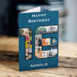 Tarjeta fotográfica Son 16th Birthday<br><div class="desc">Personaliza esta gran tarjeta de 16 años con tus fotografías favoritas. Diseñado para esa persona especial. El collage de fotos número 16 es una forma única de personalizado de dar una tarjeta de cumpleaños con una calidad especial personalizada. La plantilla está configurada para que pueda crear fácilmente su propio collage...</div>