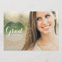 Tarjeta fotográfica Sparkling Grad