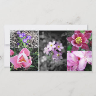 Tarjeta fotográfica Spring Collage