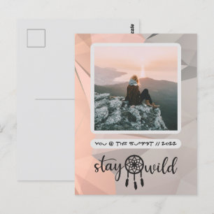 Tarjeta fotográfica Stay Wild Boho