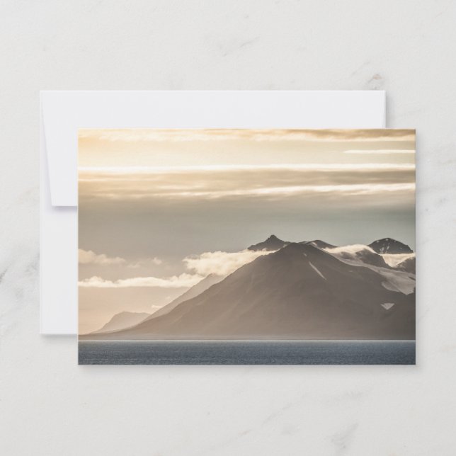 Tarjeta fotográfica Svalbard Landscape (Anverso)