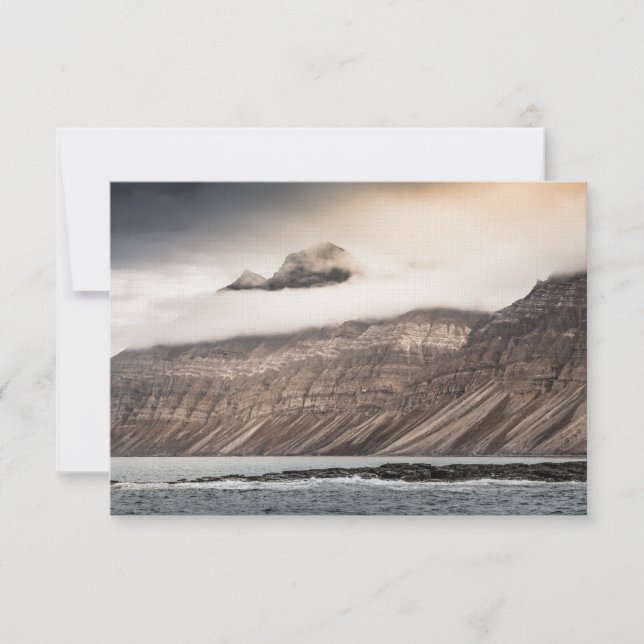 Tarjeta fotográfica Svalbard Landscape (Anverso)