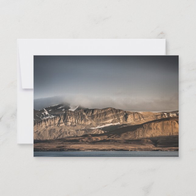 Tarjeta fotográfica Svalbard Landscape (Anverso)