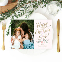 Tarjeta fotográfica Sweet Blooms Happy Mothers Day