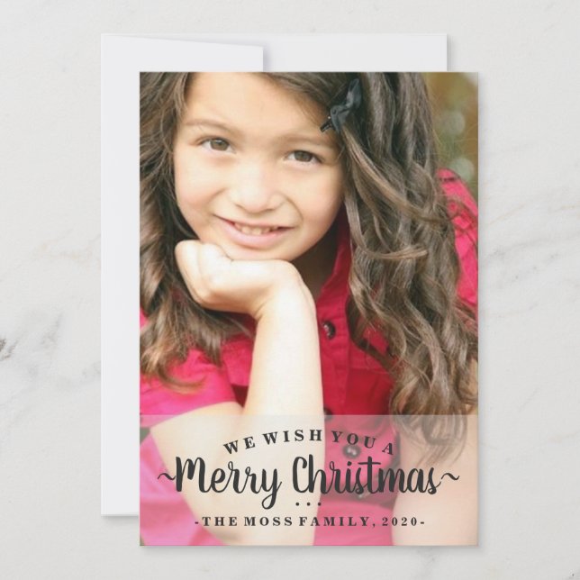 Tarjeta fotográfica - Te deseamos una Feliz Navida (Anverso)