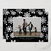 Tarjeta fotográfica tirada por Nieve