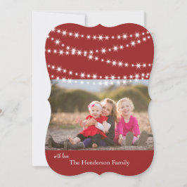 Tarjeta fotográfica Twinkle Lights Holiday