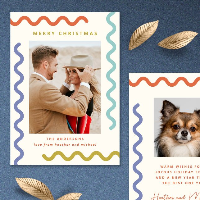 Tarjeta fotográfica única de vacaciones de moda mo (Subido por el creador)