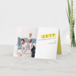 Tarjeta fotográfica única de varios deseos de año 