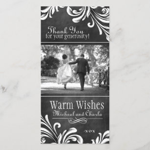 Tarjeta fotográfica Vintage Chalkboard (4x8)