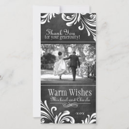 Tarjeta fotográfica Vintage Chalkboard (4x8)