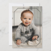 Tarjeta fotográfica Vintage Frame Easter - Negro