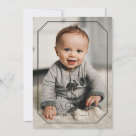 Tarjeta fotográfica Vintage Frame Easter - Negro