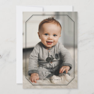Tarjeta fotográfica Vintage Frame Easter - Negro
