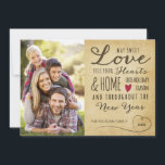 Tarjeta fotográfica Vintage Sweet Love Holiday<br><div class="desc">Tarjeta fotográfica Vintage Sweet Love Holiday</div>