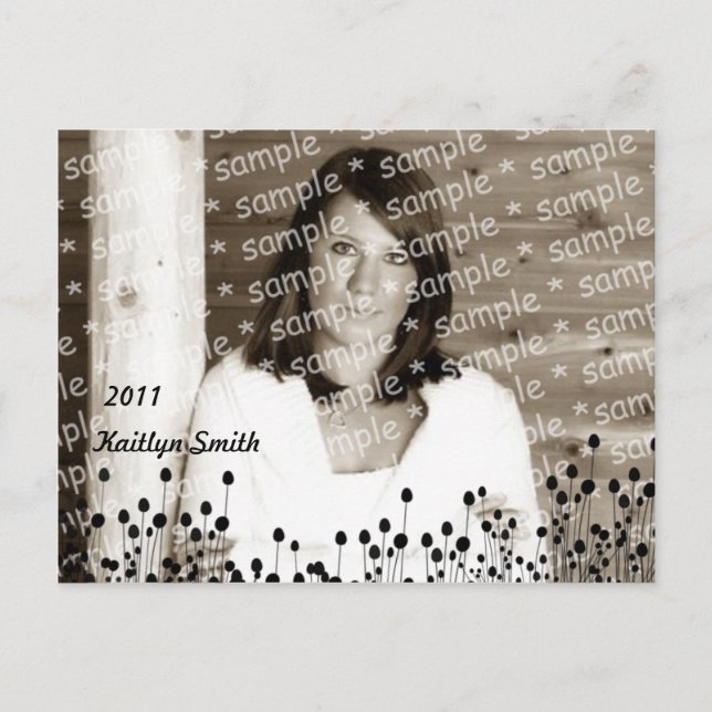 Tarjeta fotográfica Wildflowers Grad (Anverso)