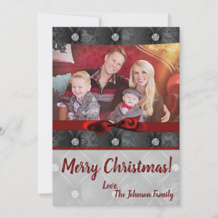 Tarjeta FOTOGRÁFICA XMAS Diamond Pintuck para Navi