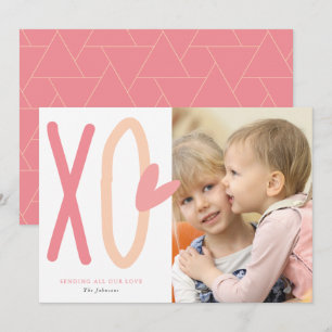 Tarjeta fotográfica XO Heart El día de San Valentí