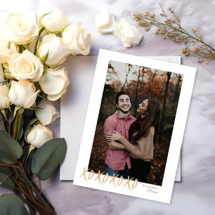 Tarjeta fotográfica XOXO Valentine