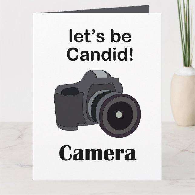 Tarjeta Fotógrafo Cámara Cándida (Anverso)