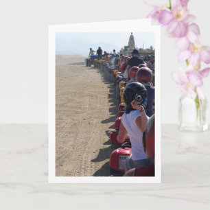 Tarjeta Fotógrafo en Quad Bike