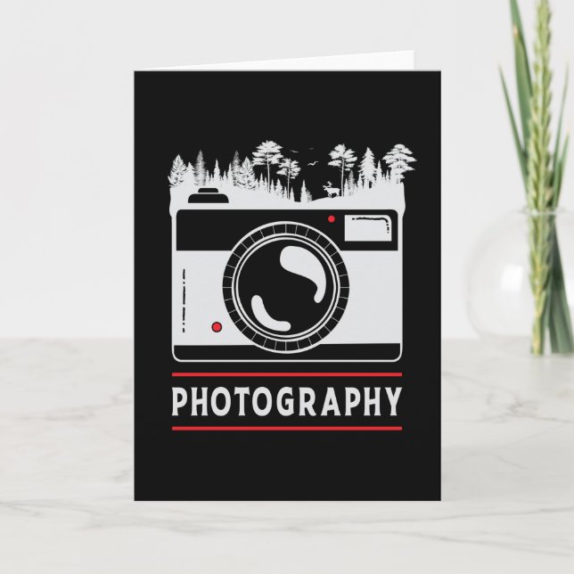 Tarjeta Fotógrafo fotográfico cámara entrega un regalo div (Anverso)