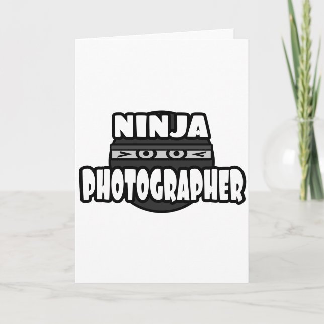 Tarjeta Fotógrafo Ninja (Anverso)