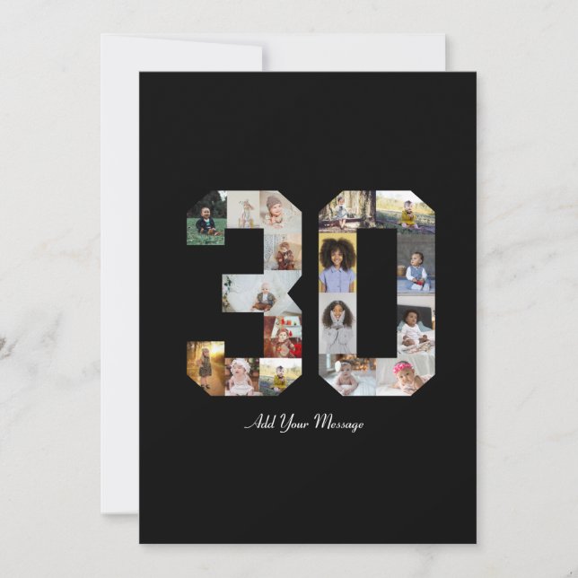 Tarjeta Fotomontaje del número 30 (Anverso)