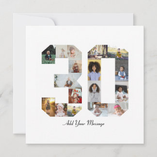 Tarjeta Fotomontaje del número 30