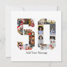 Tarjeta Fotomontaje del número 50