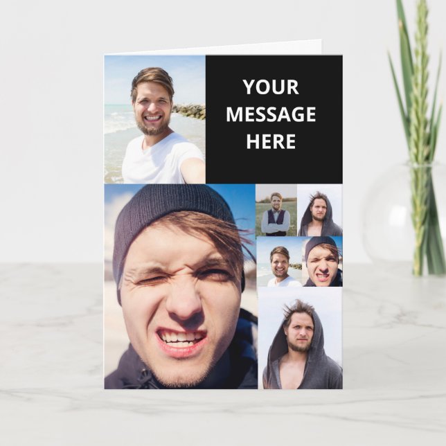 Tarjeta Fotomontaje Pon tu Rostro en un (Anverso)