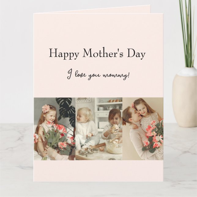 Tarjeta Fotomontaje y mensaje: regalo personalizado | (Anverso)