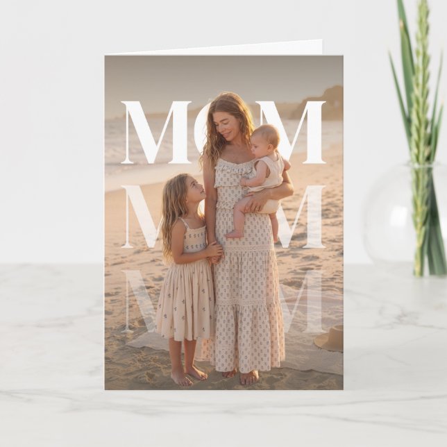 Tarjeta FotoPop Mamá Personalizada (Anverso)