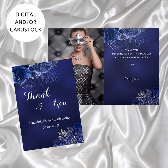 Tarjeta Fotos azules de la marina cumpleaños gracias (Subido por el creador)