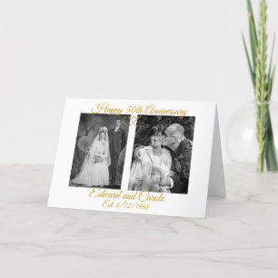 Tarjeta Fotos Bodas personalizadas en 50 años