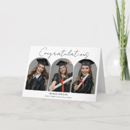 Tarjeta Fotos de Arco de Felicitación de Graduación Gradua