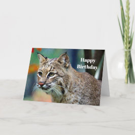 Tarjeta Fotos de Bobcat de vida silvestre Cumpleaños