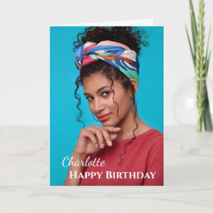 Tarjeta Fotos de cumpleaños elegantes personalidades moder