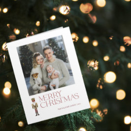 Tarjeta Fotos de la familia de la navidad de los recién ca